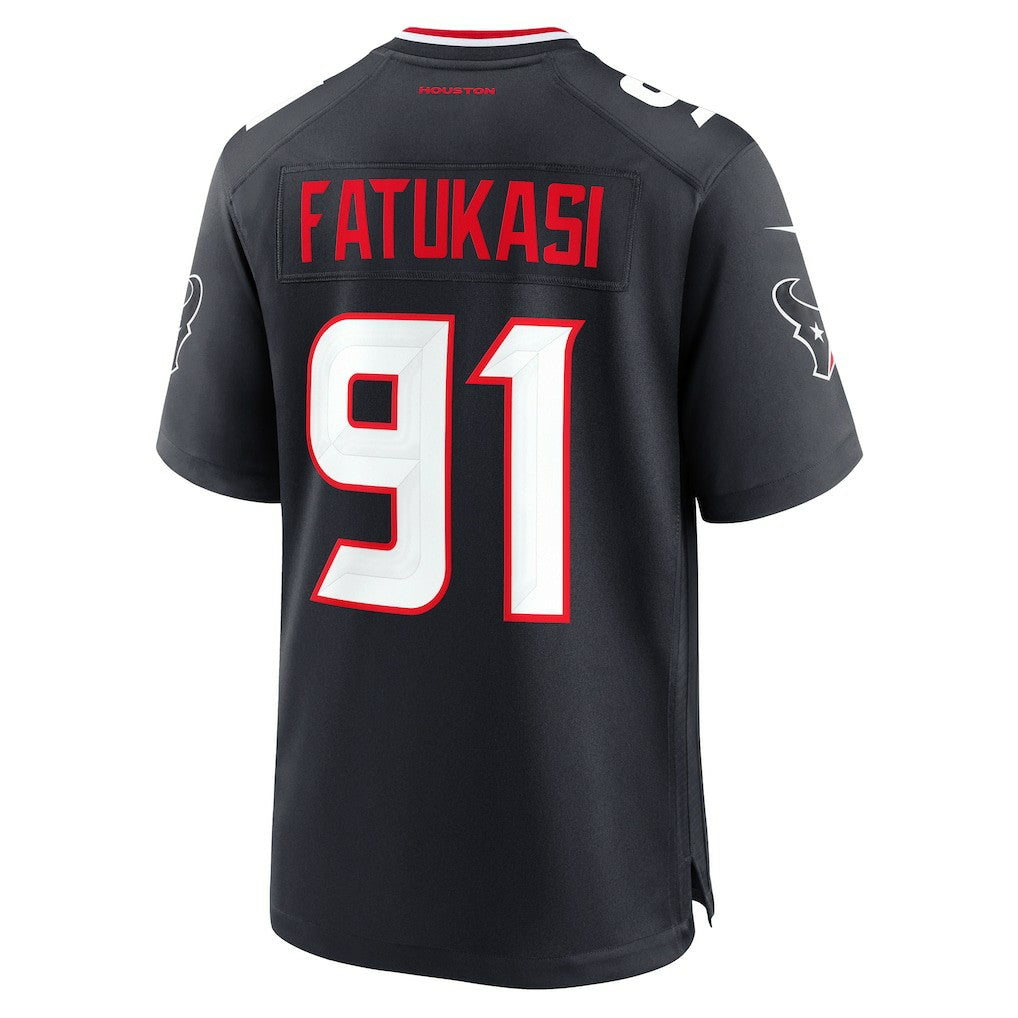 Folorunso Fatukasi Houston Texans Team Game Jersey - Navy Jerseys