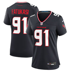 Folorunso Fatukasi Houston Texans Women's Team Game Jersey - Navy Jerseys