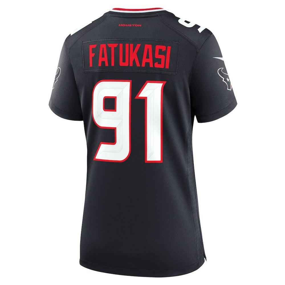 Folorunso Fatukasi Houston Texans Women's Team Game Jersey - Navy Jerseys