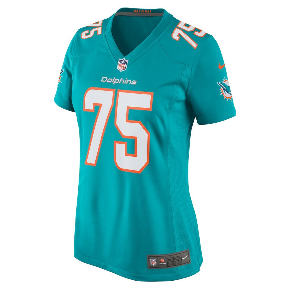 Jack Driscoll Miami Dolphins Women's Team Game Jersey - Aqua Jerseys