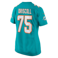 Jack Driscoll Miami Dolphins Women's Team Game Jersey - Aqua Jerseys