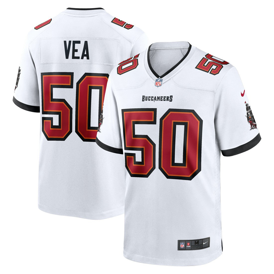 Vita Vea Tampa Bay Buccaneers White Game Jersey - White Jerseys