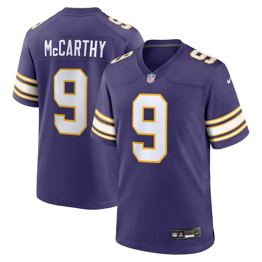 J.J. McCarthy Minnesota Vikings 2nd Alternate Player Game Jersey - Purple Jerseys