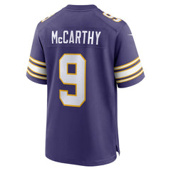 J.J. McCarthy Minnesota Vikings 2nd Alternate Player Game Jersey - Purple Jerseys