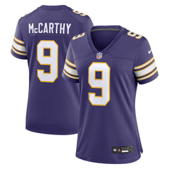 J.J. McCarthy Minnesota Vikings Women's 2nd Alternate Player Game Jersey - Purple Jerseys