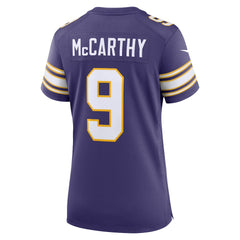 J.J. McCarthy Minnesota Vikings Women's 2nd Alternate Player Game Jersey - Purple Jerseys