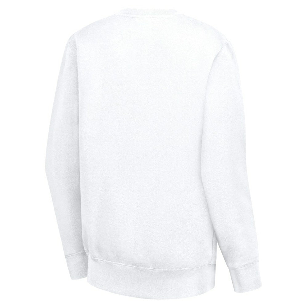 Anaheim Ducks G-III 4Her by Carl Banks Women's Collage Graphic Fleece Long Sleeve Pullover Sweatshirt - White | US 201622725