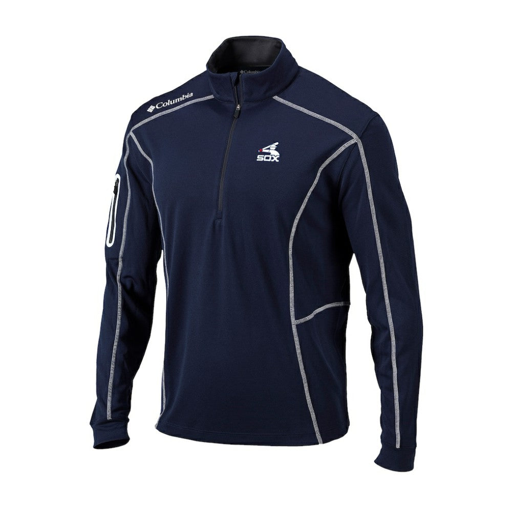 Chicago White Sox Columbia Cooperstown Collection Omni-Wick Shotgun Quarter-Zip Top - Navy Tops