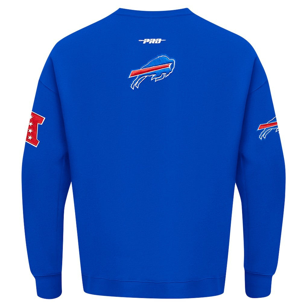 Buffalo Bills Pro Standard Turn It Up Drop Shoulder Pullover Sweatshirt - Royal Pullover