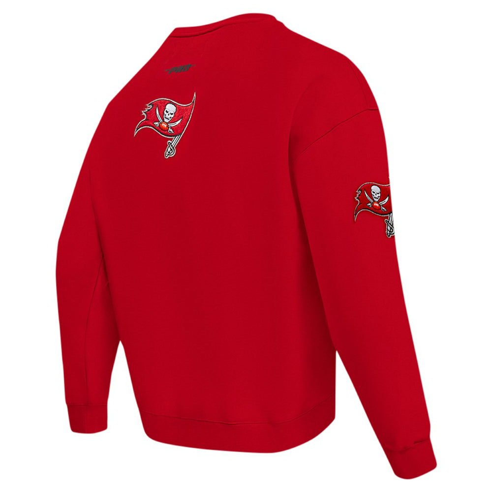 Tampa Bay Buccaneers Pro Standard Turn It Up Drop Shoulder Pullover Sweatshirt - Red Pullover