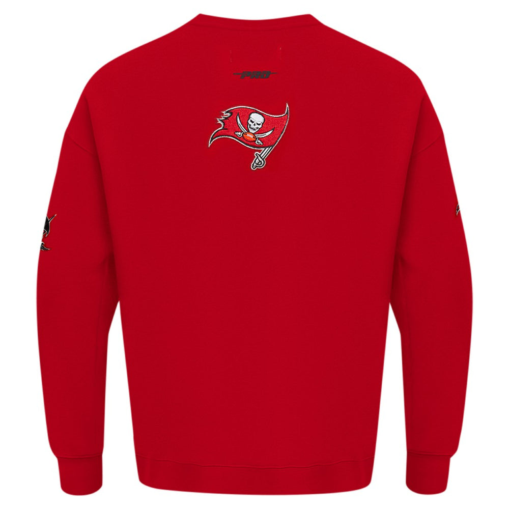 Tampa Bay Buccaneers Pro Standard Turn It Up Drop Shoulder Pullover Sweatshirt - Red Pullover