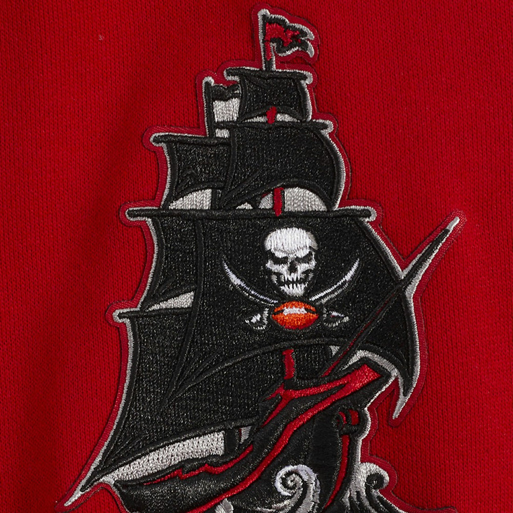 Tampa Bay Buccaneers Pro Standard Turn It Up Drop Shoulder Pullover Sweatshirt - Red Pullover