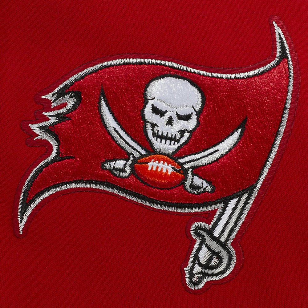 Tampa Bay Buccaneers Pro Standard Turn It Up Drop Shoulder Pullover Sweatshirt - Red Pullover