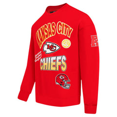 Kansas City Chiefs Pro Standard Turn It Up Drop Shoulder Pullover Sweatshirt - Red Pullover