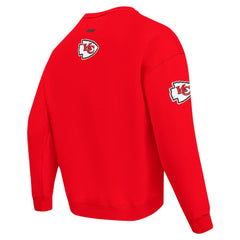 Kansas City Chiefs Pro Standard Turn It Up Drop Shoulder Pullover Sweatshirt - Red Pullover