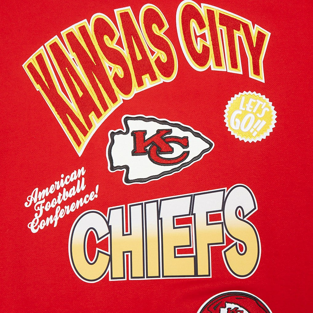 Kansas City Chiefs Pro Standard Turn It Up Drop Shoulder Pullover Sweatshirt - Red Pullover