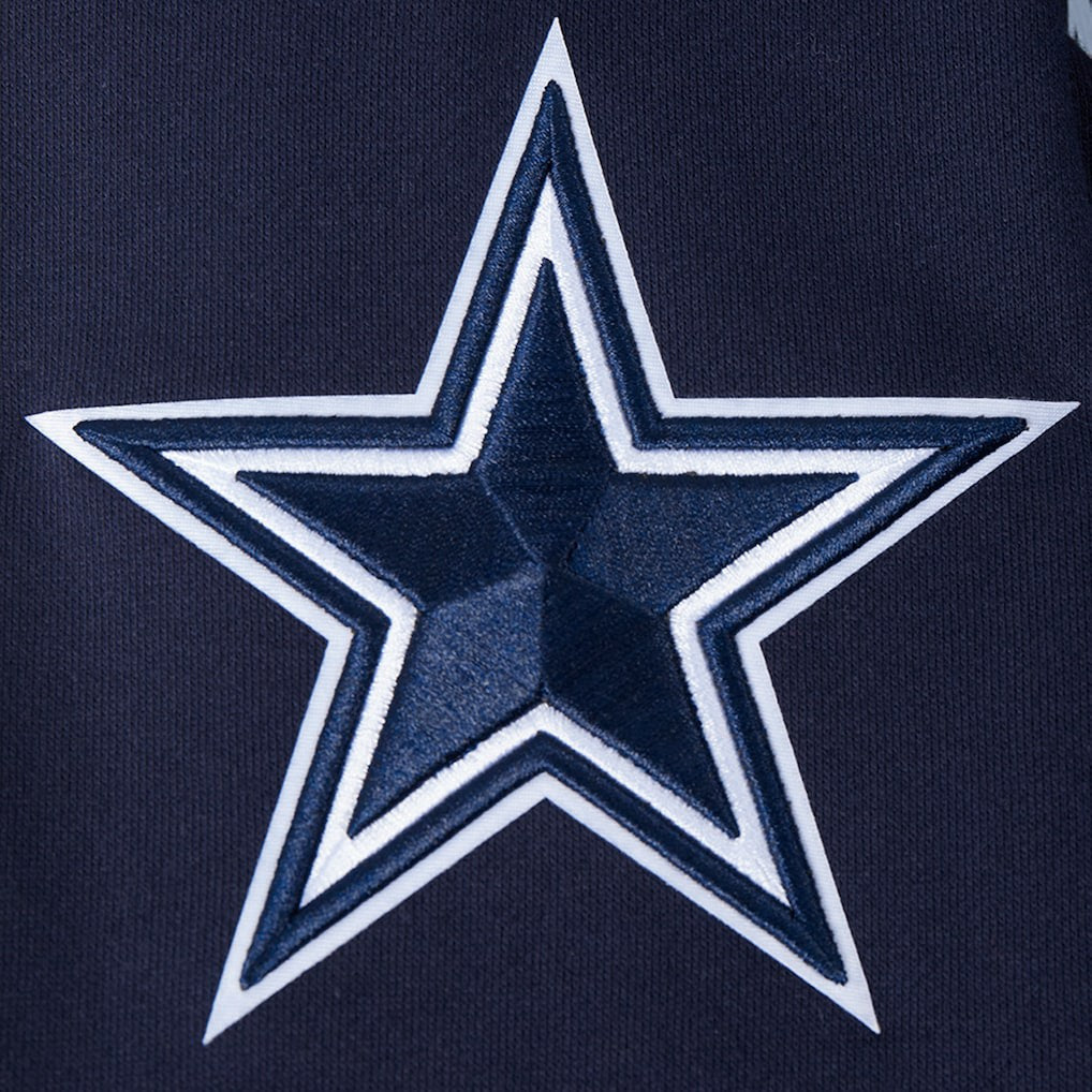 Dallas Cowboys Pro Standard Turn It Up Drop Shoulder Pullover Sweatshirt - Navy Pullover