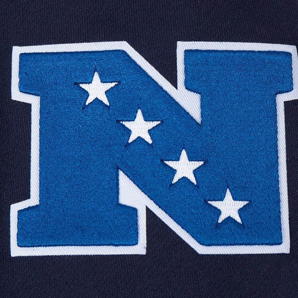 Dallas Cowboys Pro Standard Turn It Up Drop Shoulder Pullover Sweatshirt - Navy Pullover