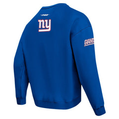 New York Giants Pro Standard Turn It Up Drop Shoulder Pullover Sweatshirt - Royal Pullover
