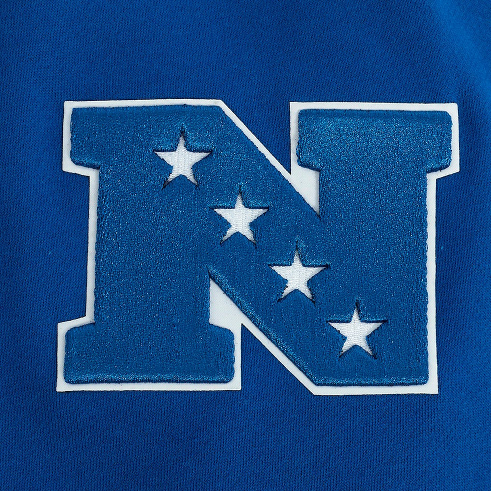 New York Giants Pro Standard Turn It Up Drop Shoulder Pullover Sweatshirt - Royal Pullover