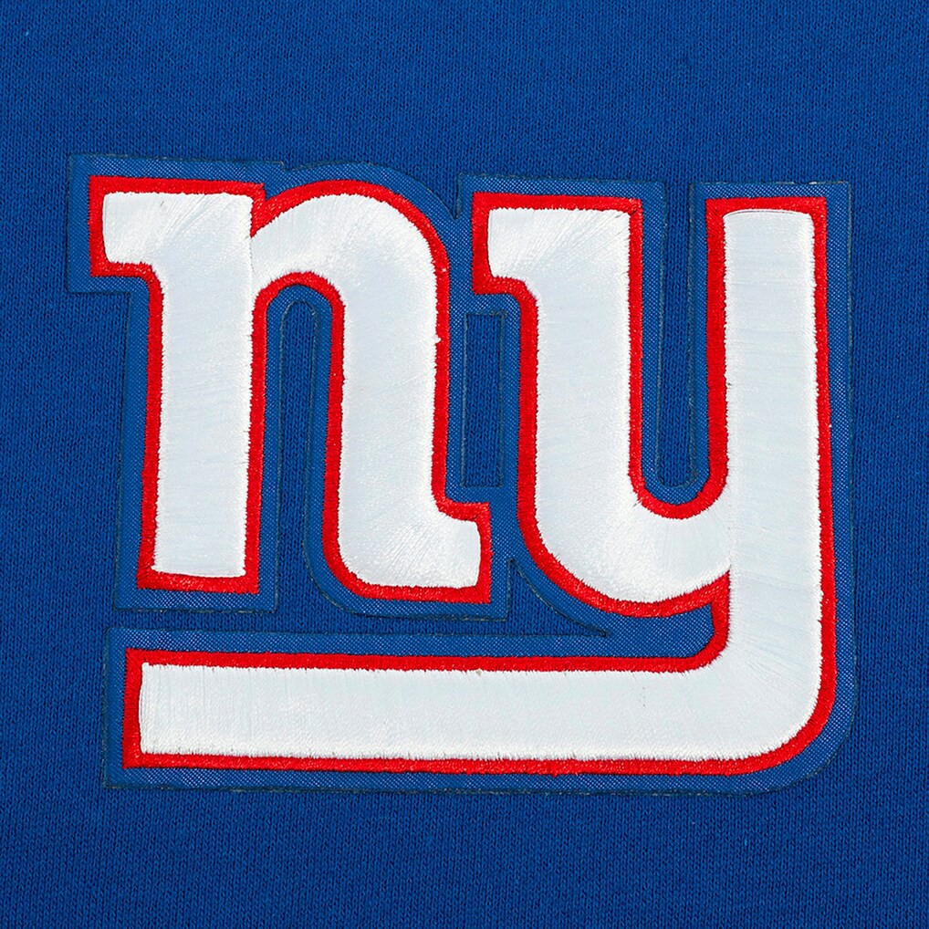 New York Giants Pro Standard Turn It Up Drop Shoulder Pullover Sweatshirt - Royal Pullover