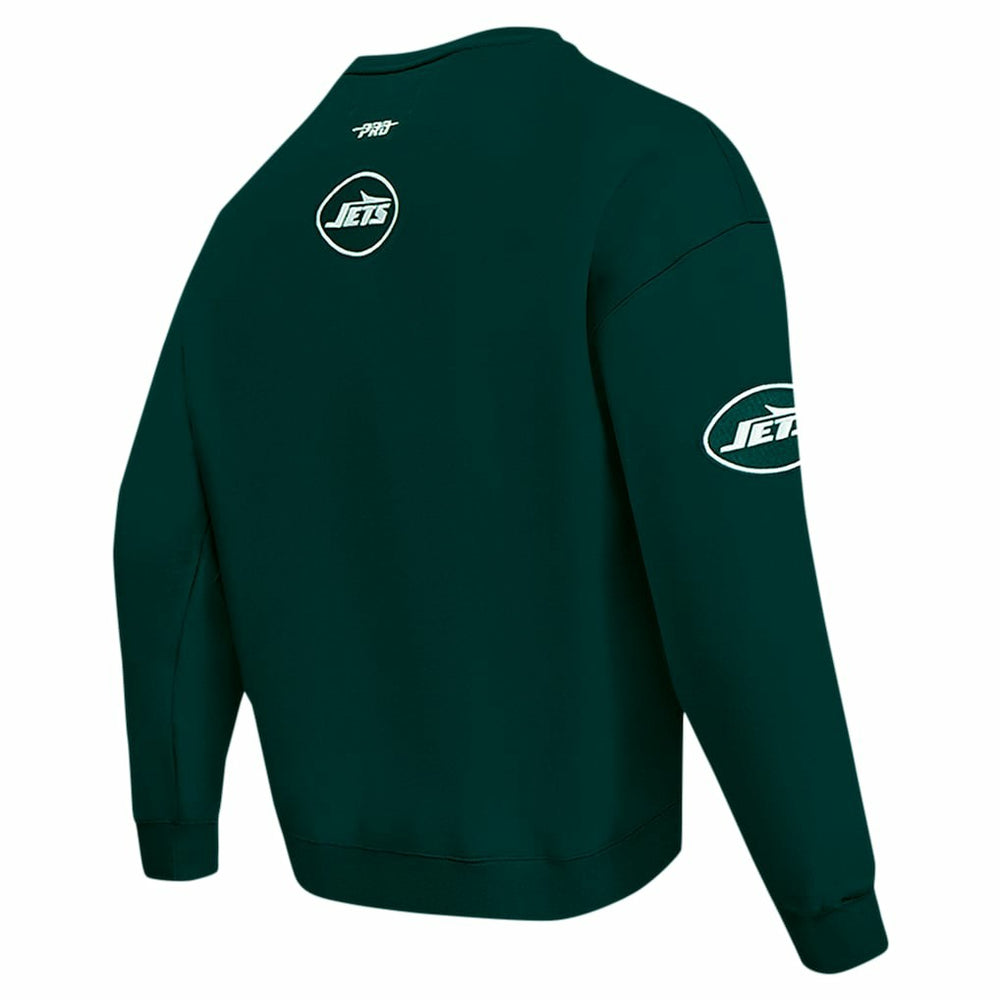 New York Jets Pro Standard Turn It Up Drop Shoulder Pullover Sweatshirt - Green Pullover