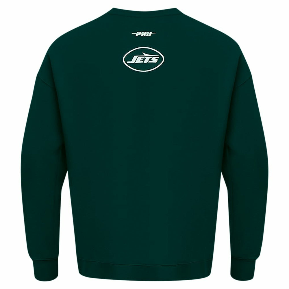 New York Jets Pro Standard Turn It Up Drop Shoulder Pullover Sweatshirt - Green Pullover