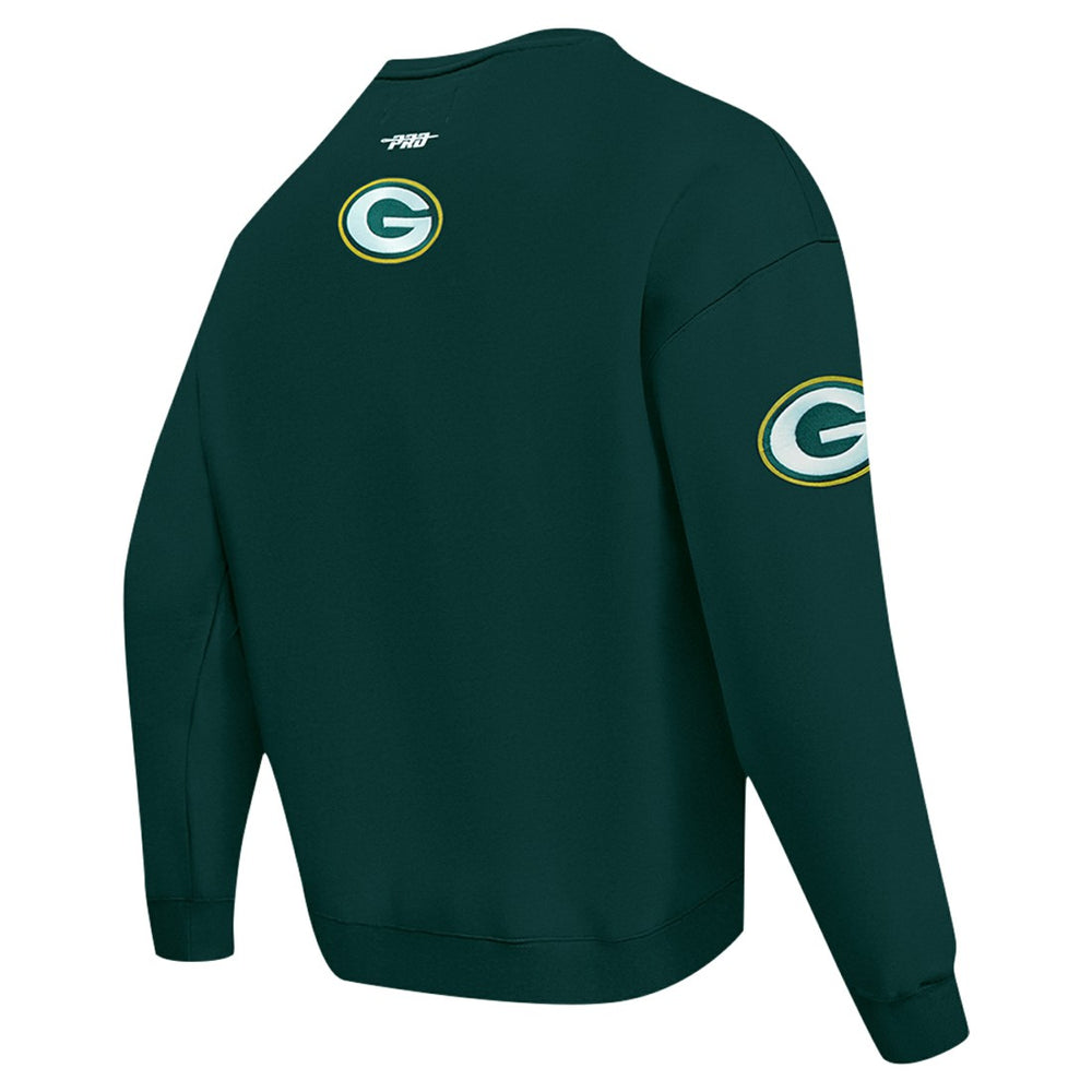 Green Bay Packers Pro Standard Turn It Up Drop Shoulder Pullover Sweatshirt - Green Pullover