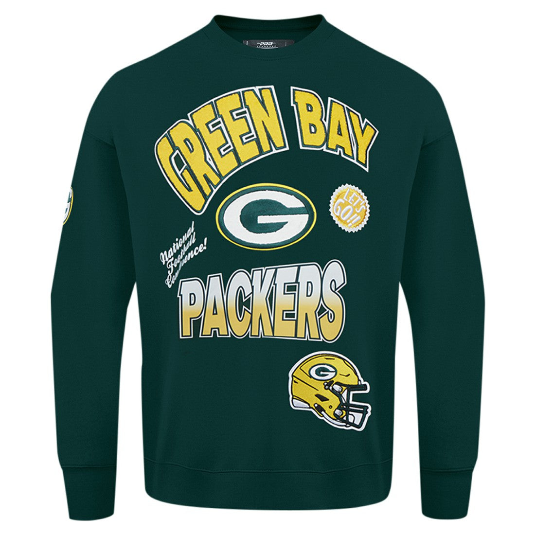 Green Bay Packers Pro Standard Turn It Up Drop Shoulder Pullover Sweatshirt - Green Pullover