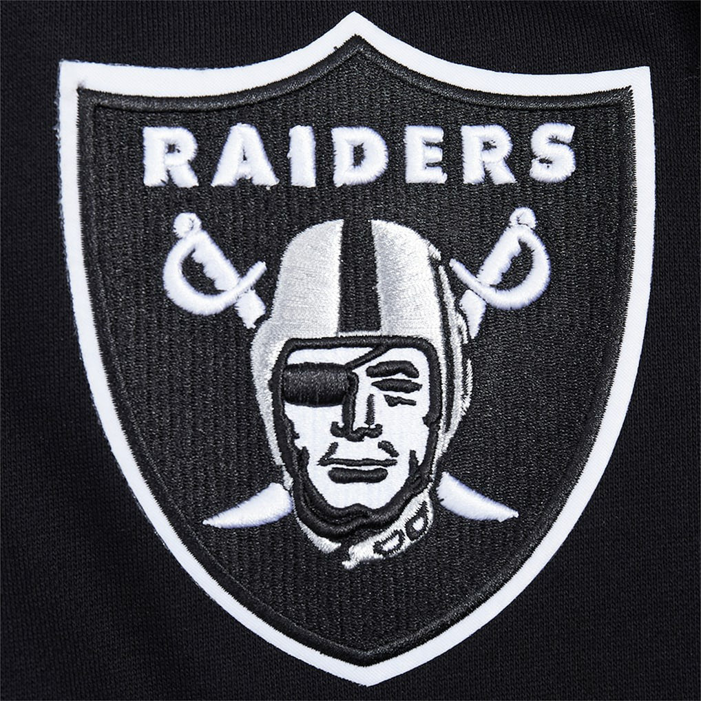 Las Vegas Raiders Pro Standard Turn It Up Drop Shoulder Pullover Sweatshirt - Black Pullover