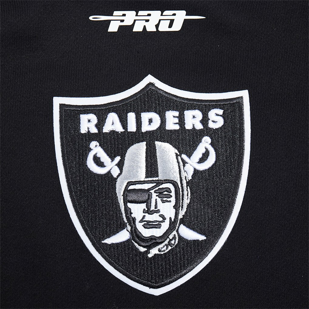 Las Vegas Raiders Pro Standard Turn It Up Drop Shoulder Pullover Sweatshirt - Black Pullover