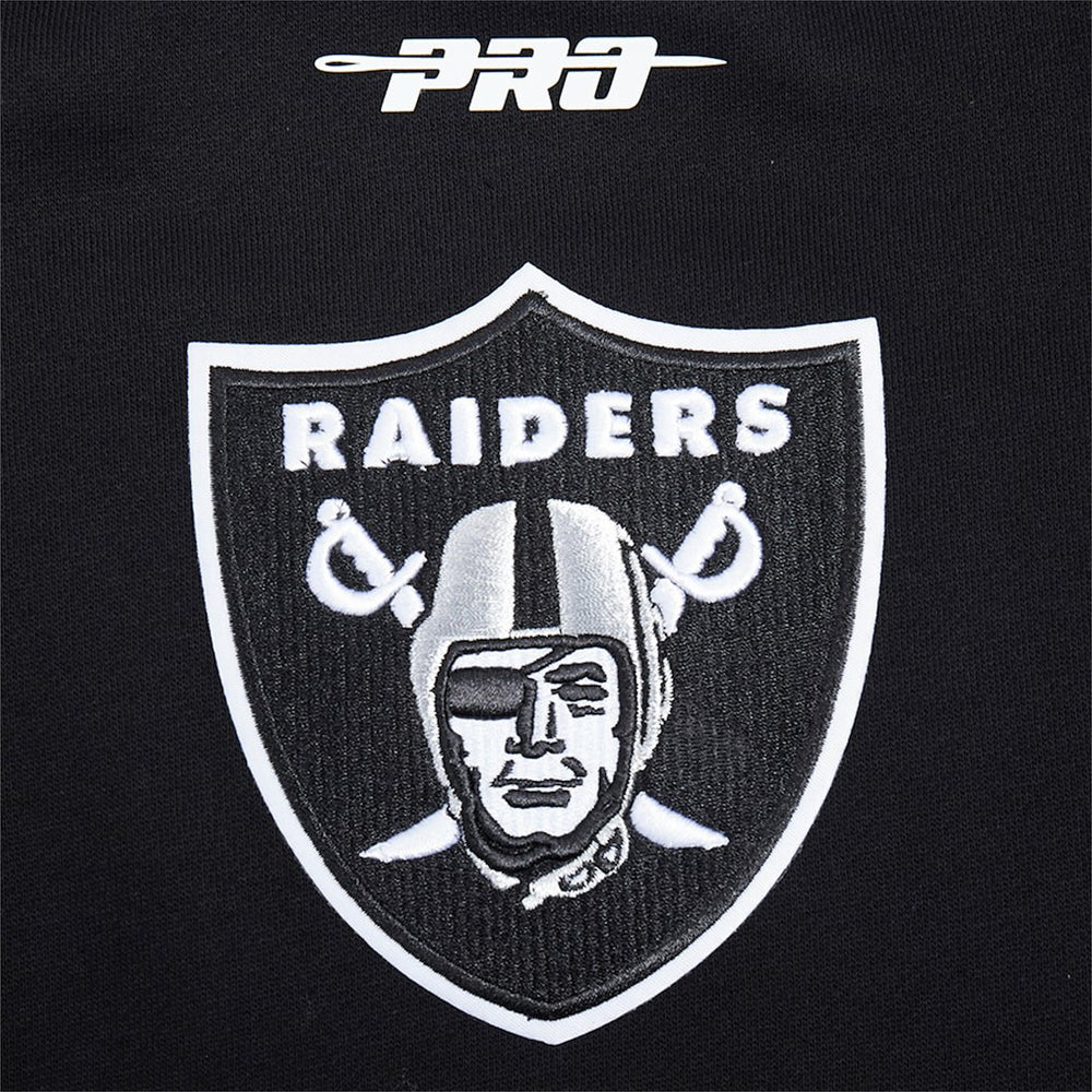 Las Vegas Raiders Pro Standard Turn It Up Drop Shoulder Pullover Sweatshirt - Black Pullover