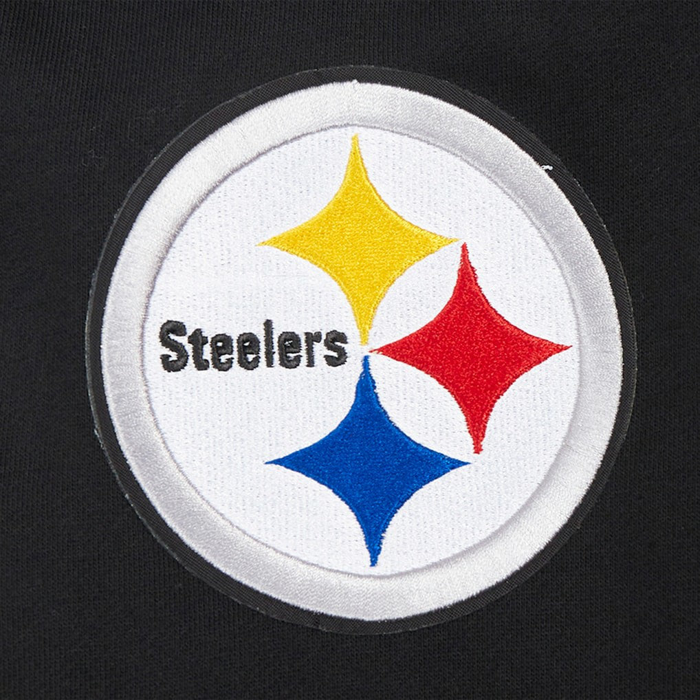 Pittsburgh Steelers Pro Standard Turn It Up Drop Shoulder Pullover Sweatshirt - Black Pullover