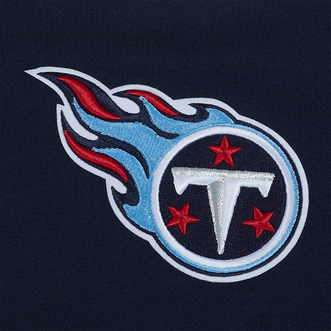 Tennessee Titans Pro Standard Turn It Up Drop Shoulder Pullover Sweatshirt - Navy Pullover