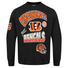 Cincinnati Bengals Pro Standard Turn It Up Drop Shoulder Pullover Sweatshirt - Black Pullover