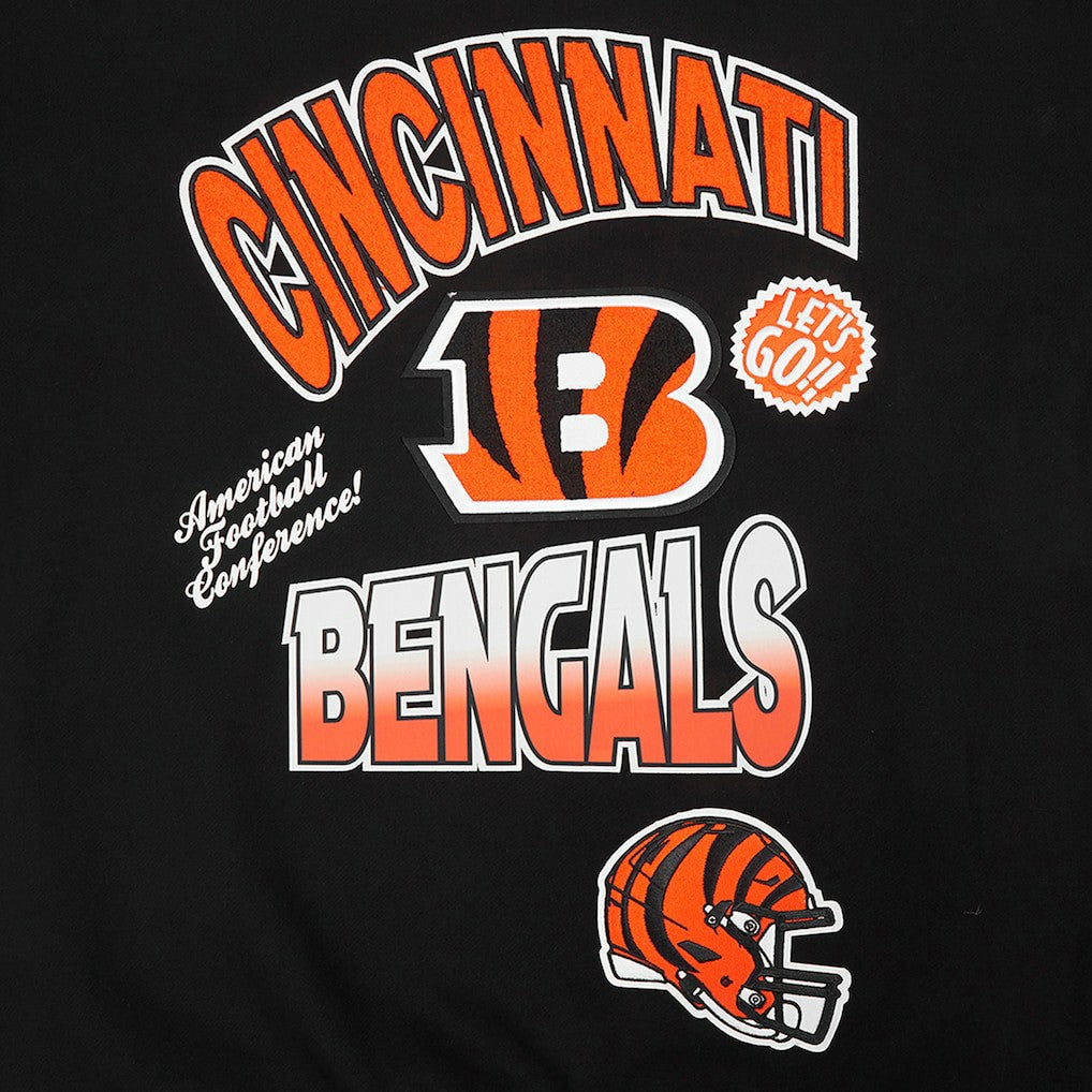 Cincinnati Bengals Pro Standard Turn It Up Drop Shoulder Pullover Sweatshirt - Black Pullover