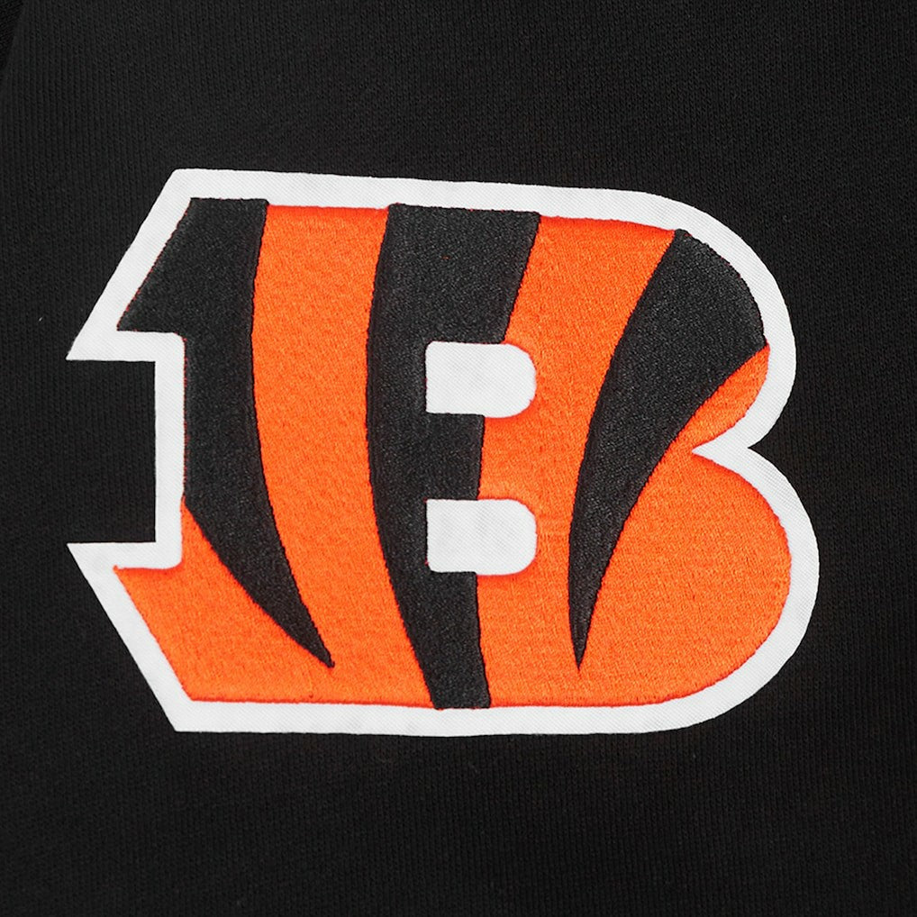 Cincinnati Bengals Pro Standard Turn It Up Drop Shoulder Pullover Sweatshirt - Black Pullover
