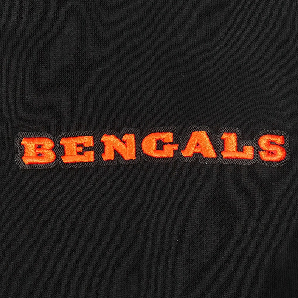Cincinnati Bengals Pro Standard Turn It Up Drop Shoulder Pullover Sweatshirt - Black Pullover