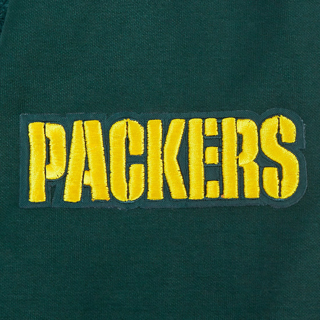 Green Bay Packers Pro Standard Split Logo Double Knit Full-Zip Hoodie - Green Hoodies