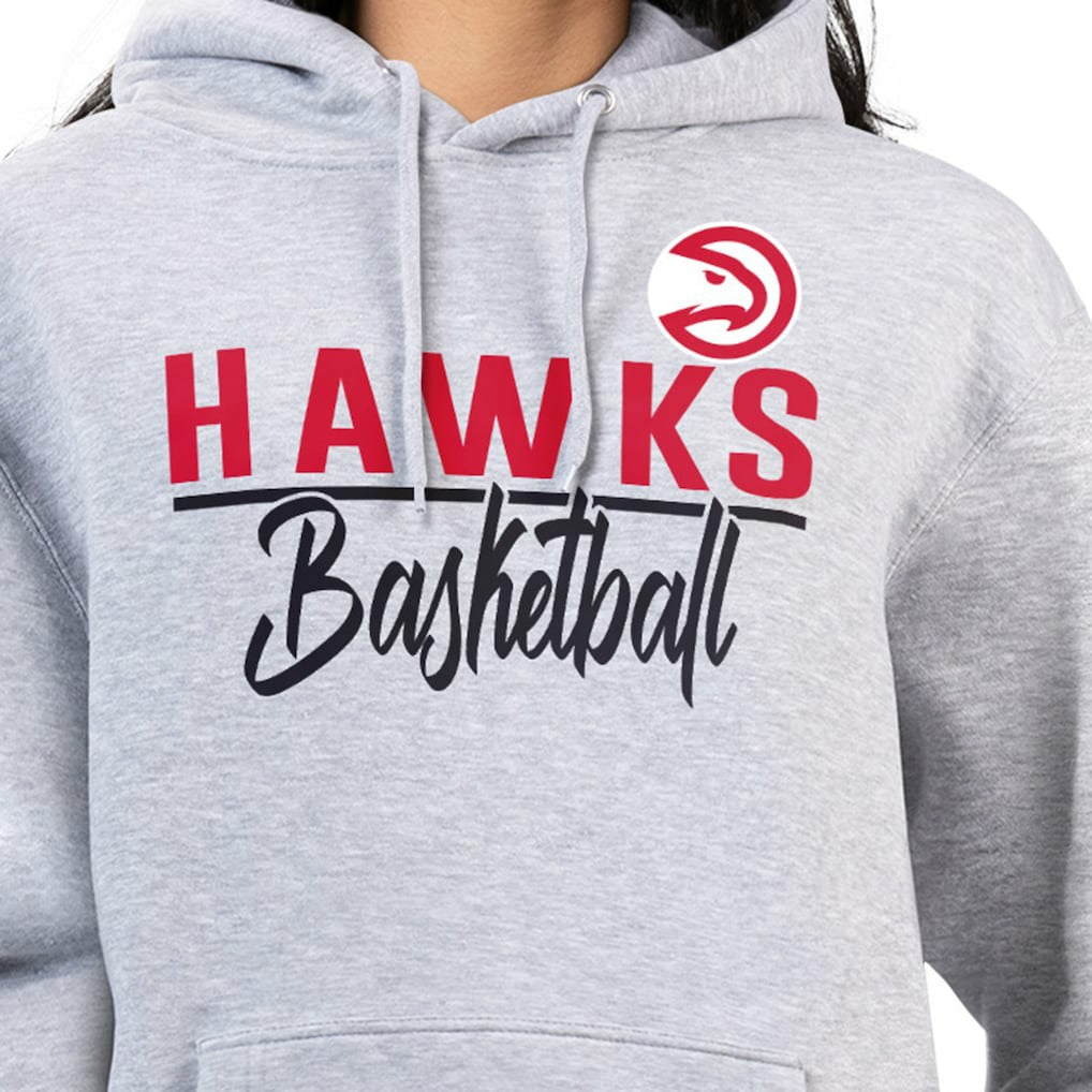 Atlanta Hawks G-III 4Her by Carl Banks Women's Graphics Fleece Pullover Hoodie Heather Gray outlet
