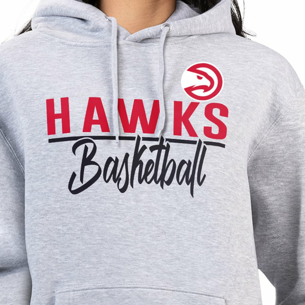 Atlanta Hawks G-III 4Her by Carl Banks Women's Graphics Fleece Pullover Hoodie Heather Gray outlet