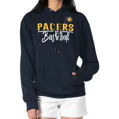Indiana Pacers G-III 4Her by Carl Banks Women's Graphics Fleece Pullover Hoodie Navy