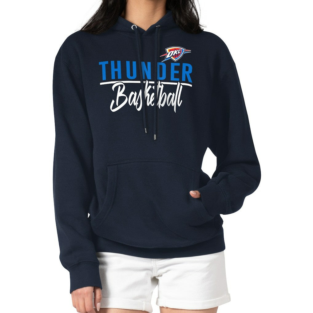 Oklahoma City Thunder G-III 4Her by Carl Banks Women's Graphics Fleece Pullover Hoodie Navy