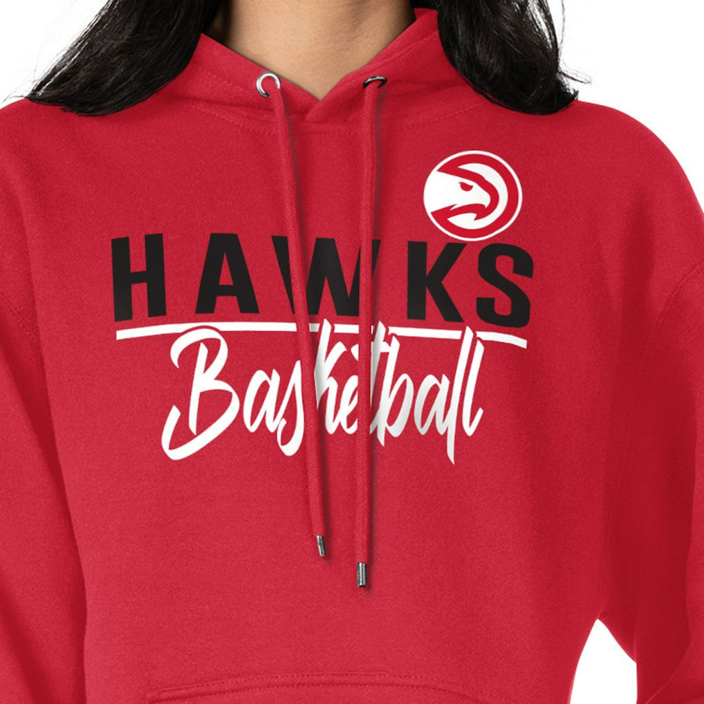 Atlanta Hawks G-III 4Her by Carl Banks Women's Graphics Fleece Pullover Hoodie Red outlet