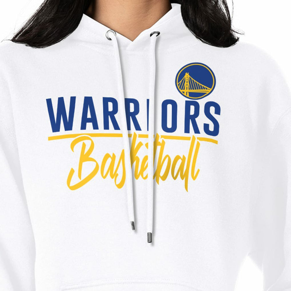 Golden State Warriors G-III 4Her by Carl Banks Women's Graphics Fleece Pullover Hoodie White