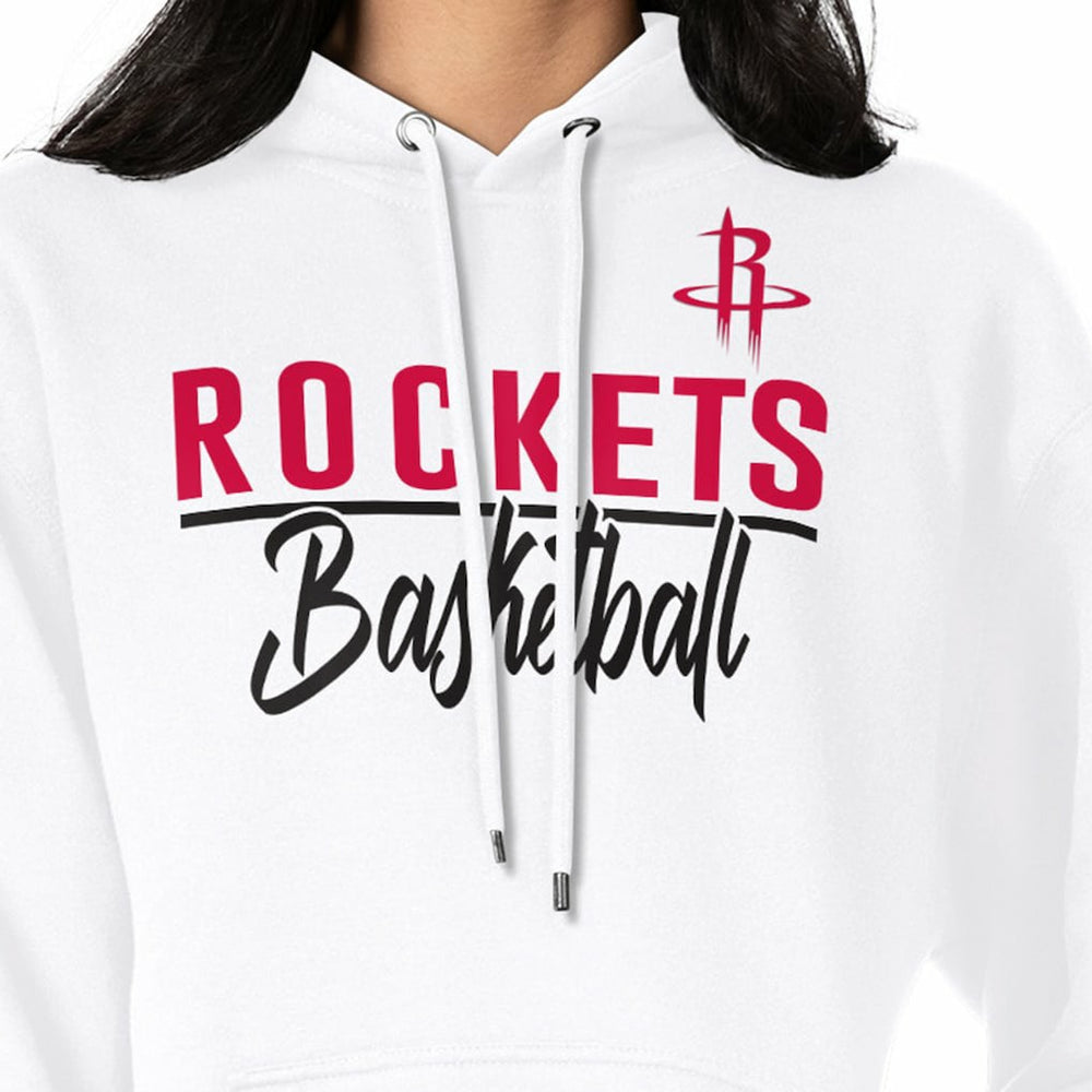 Houston Rockets G-III 4Her by Carl Banks Women's Graphics Fleece Pullover Hoodie White outlet