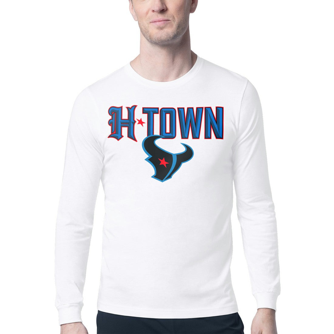 Houston Texans Starter H-Town Graphic Long Sleeve T-Shirt - White T-shirts