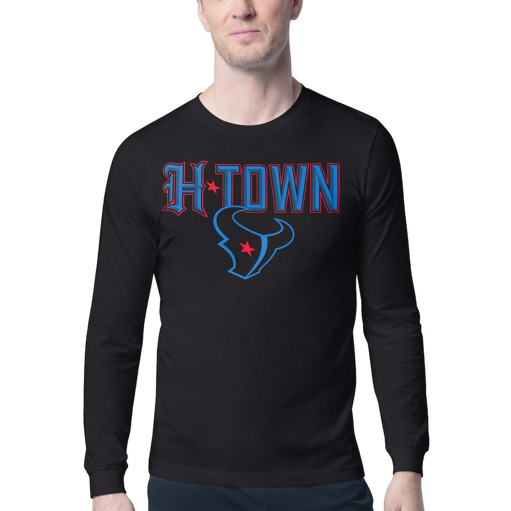 Houston Texans Starter H-Town Graphic Long Sleeve T-Shirt - Black T-shirts
