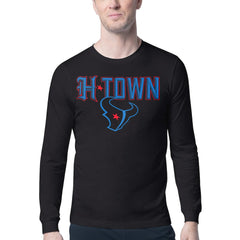 Houston Texans Starter H-Town Graphic Long Sleeve T-Shirt - Black T-shirts