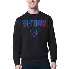Houston Texans Starter H-Town Graphic Fleece Pullover Sweatshirt - Black Pullover